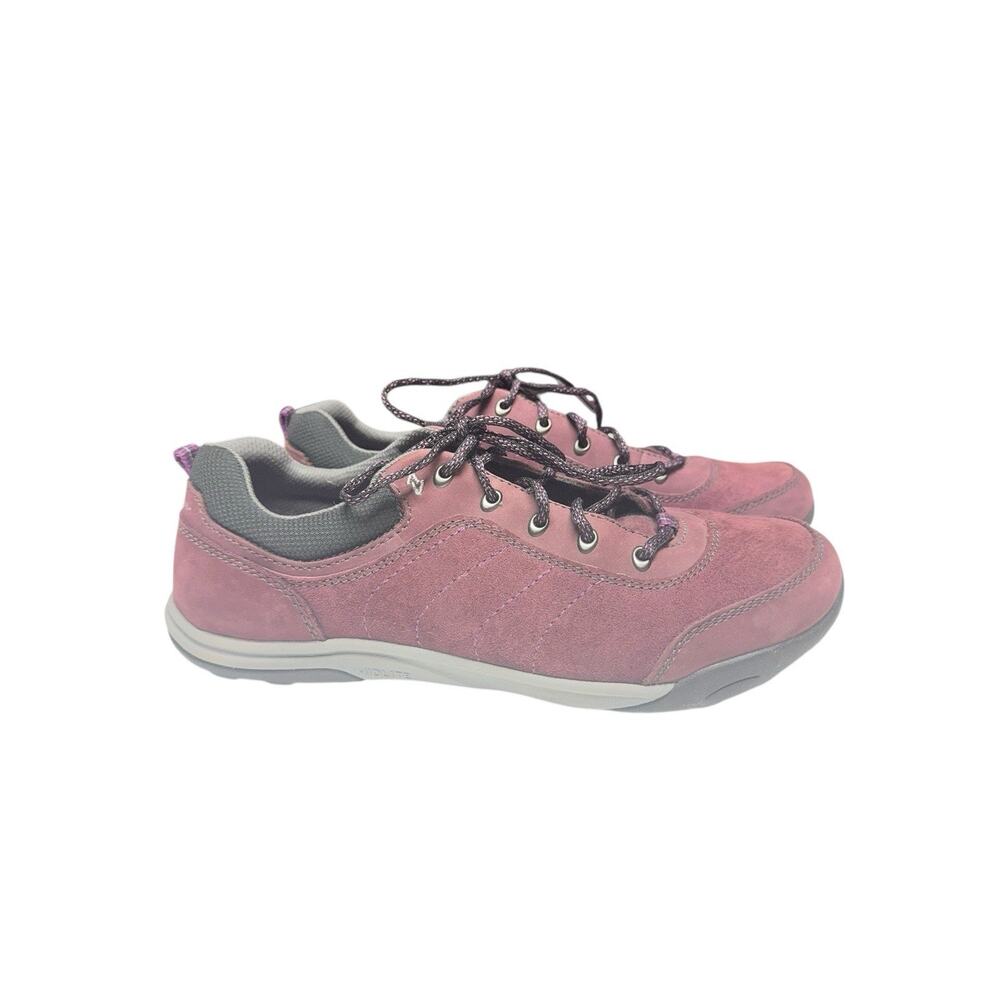 Eddie Bauer Hiking Shoes Womens 9 Purple Suede‎ Leather Trail Low Lace Up